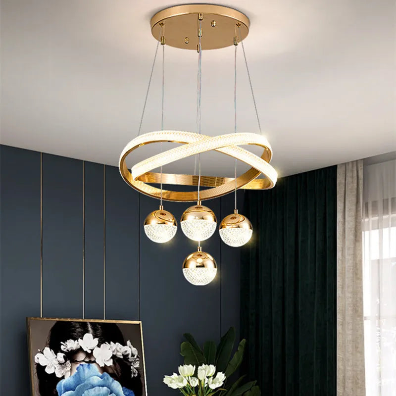 lustre moderne design minimaliste à trois têtes élégant et léger - vue 3 sur 15