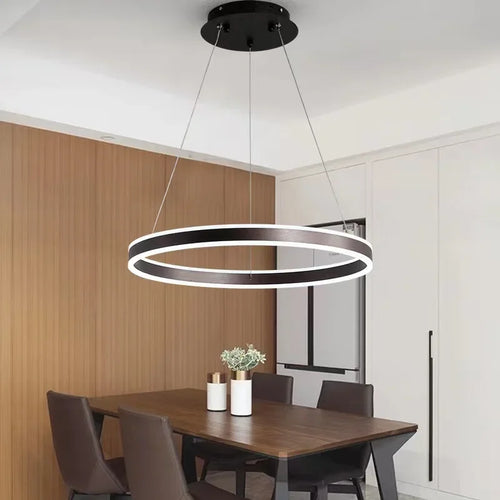 lustre led moderne réglable décoration maison luminaire suspendu - vue 2 sur 10