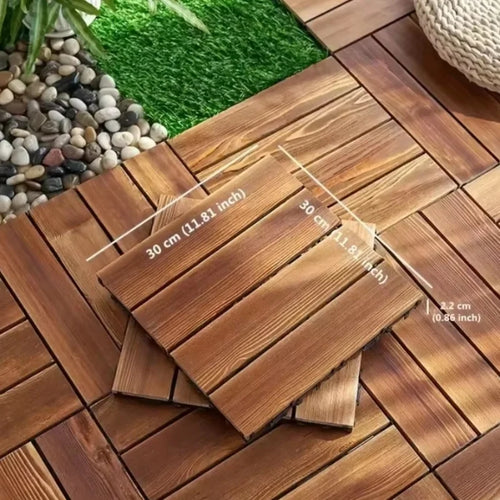 Parquet extérieur clipsable antidérapant imperméable effet bois
