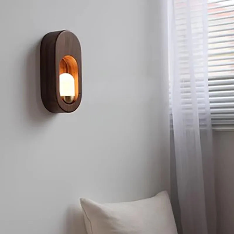 applique led bois bande décorative nordique maison