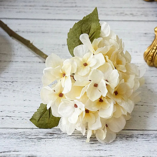 bouquet d'hortensias en soie pour décoration intérieure et mariage - vue 15 sur 14