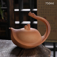 Theiere ceramique brut artisanale style kung fu 1l
