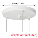 plaque de plafond ronde à 3 trous pour luminaires diy
