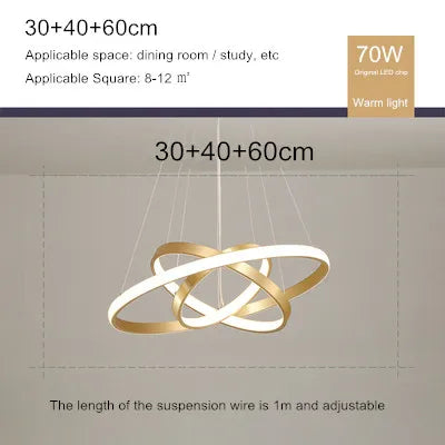 lustre moderne en style nordique avec télécommande et lumière led - vue 13 sur 30
