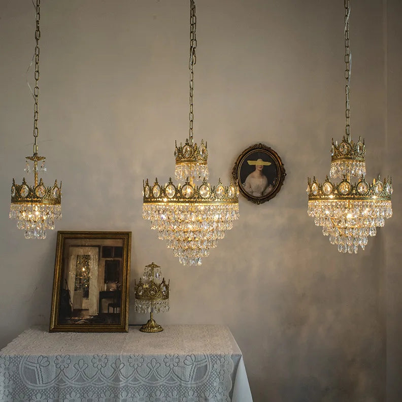 lustre en cristal k9 dimmable pour éclairage moderne - vue 5 sur 16