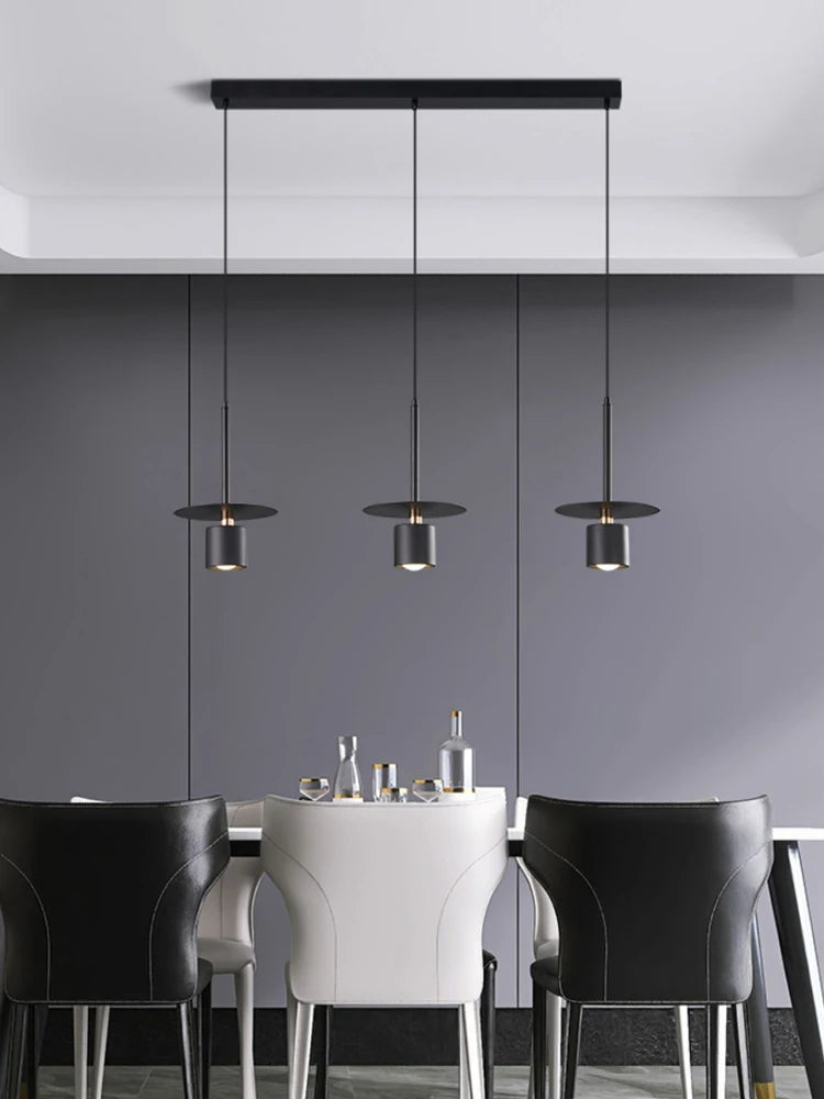 lustre moderne en fer noir pour décoration intérieure élégante - vue 5 sur 7