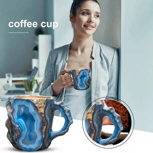 Mug effet cristal style facette élégant maison bureau