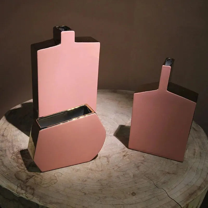 vase en céramique nordique pour fleurs séchées et décoration - vue 5 sur 9