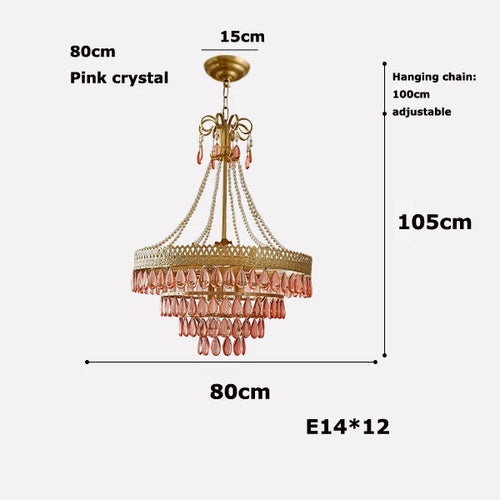 lustre à LED en cristal forme goutte d'eau pour intérieur moderne - vue 8 sur 14