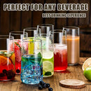 Ensemble 6 verres highball avec paille 460ml