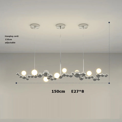 suspension artistique à led à intensité variable pour décoration intérieure