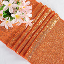 Chemin de table orange paillettes décoratif fête mariage