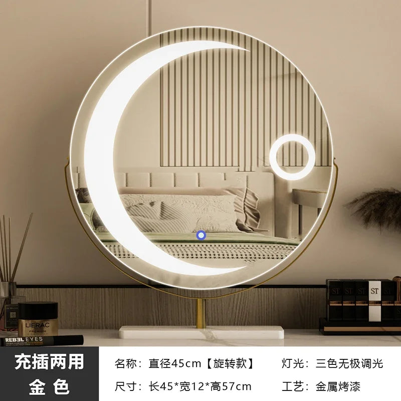 miroir led étoile moderne pour filles et cosmétiques luxe - vue 14 sur 14
