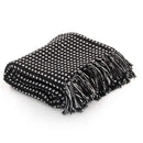 Plaid coton chevrons doux confortable pour salon chambre