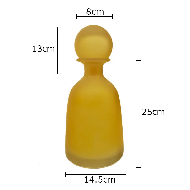 vase en verre dépoli pour fleurs artificielles décoration moderne - vue 14 sur 21