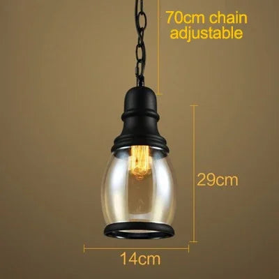 suspension industrielle rétro en verre ambré avec corde de chanvre - vue 7 sur 6
