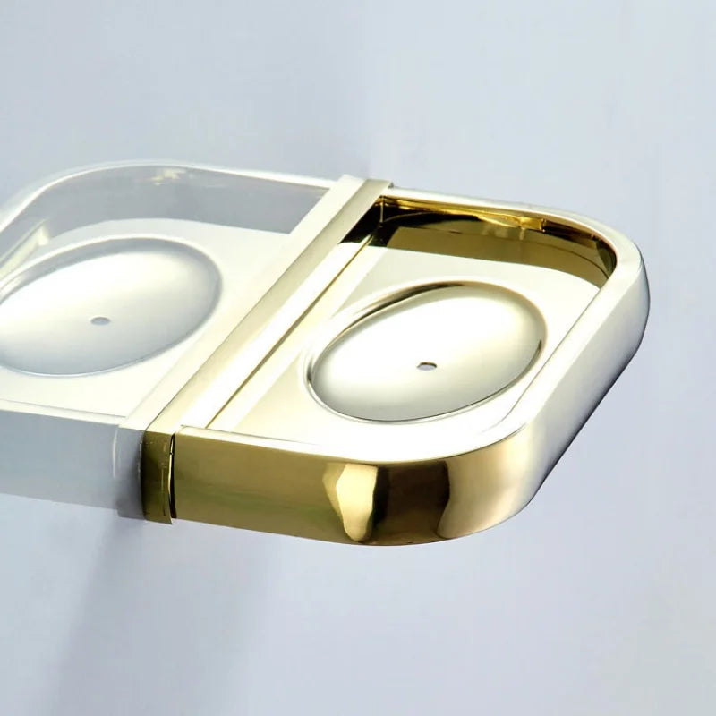 porte-savon mural en laiton pour salle de bain élégant et pratique - vue 3 sur 8