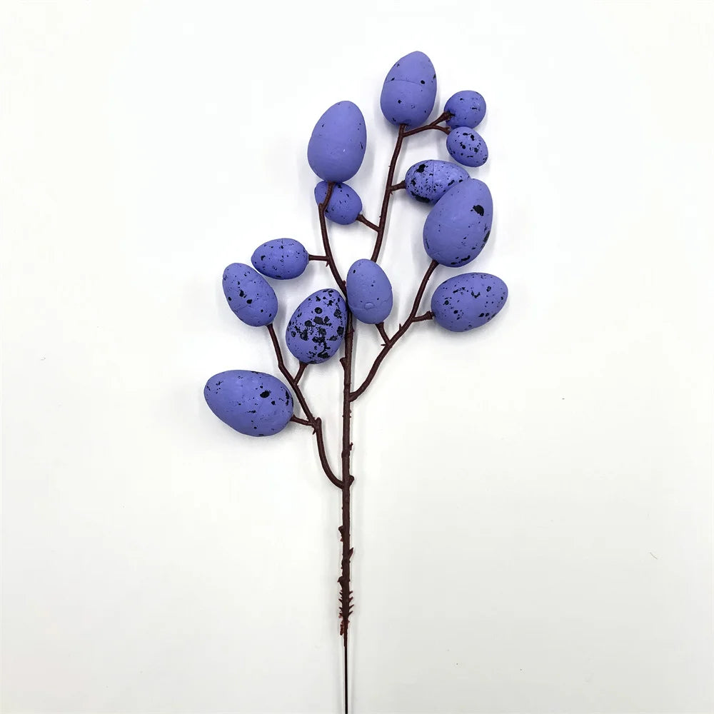 décoration œuf artificiel fleurs mousse pour pâques diy - vue 7 sur 17