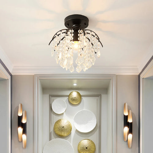 lustre en cristal nordique moderne pour décoration intérieure lumineuse - vue 3 sur 8