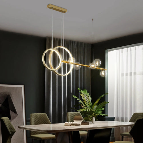 suspension à led au design minimaliste moderne pour intérieur - vue 3 sur 8