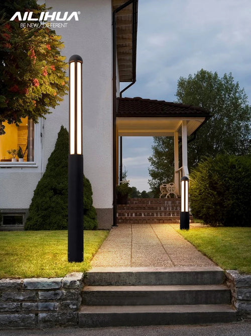 lampe de jardin extérieure villa led étanche lampadaire parc - vue 4 sur 10
