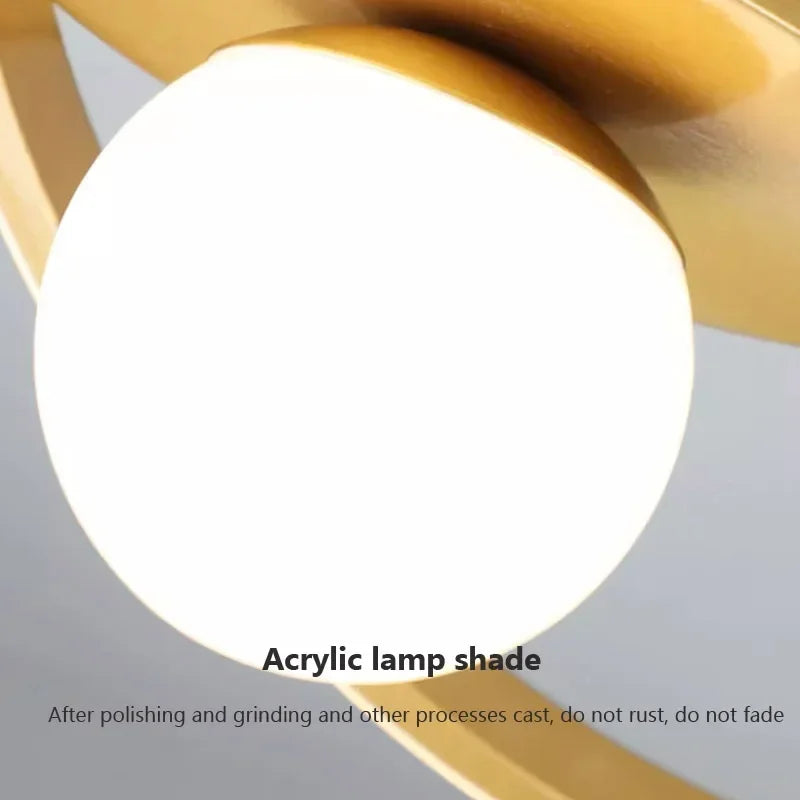 lustre moderne à leds pour plafond décor intérieur - vue 5 sur 10