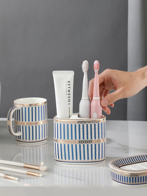 ensemble daccessoires nordiques pour salle de bain pratique et élégant - vue 3 sur 10