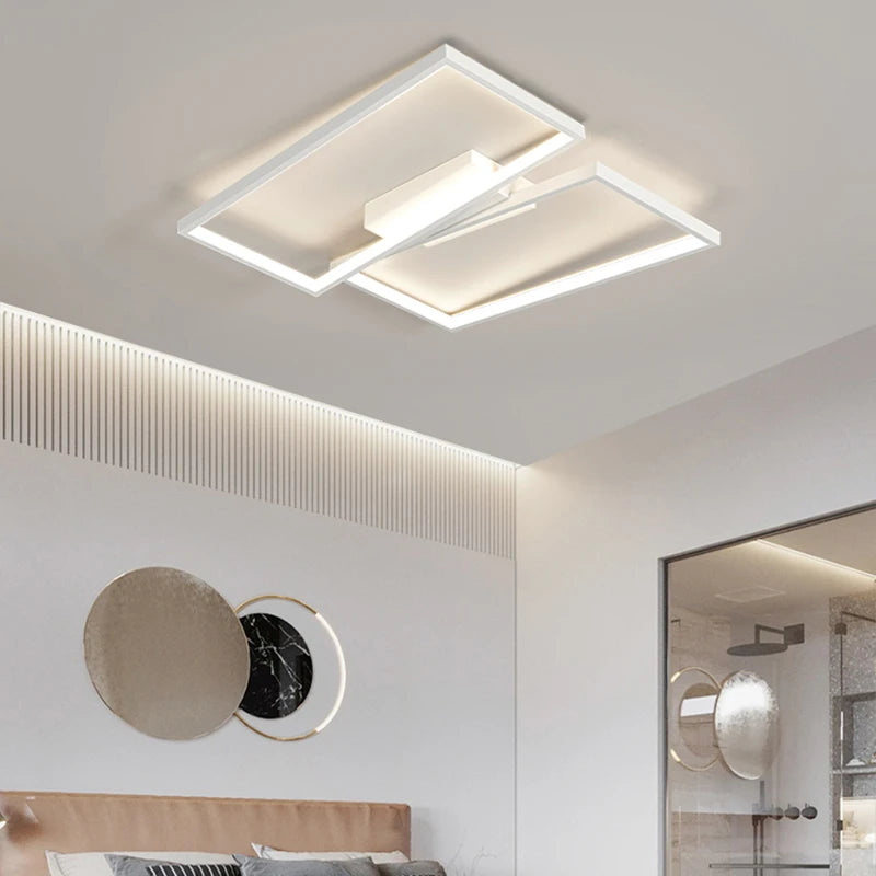 lustre led moderne pour éclairage intérieur et décoration - vue 3 sur 12