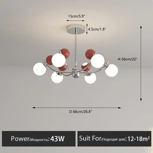 lustre créatif moderne pour décoration de chambre enfant - vue 11 sur 12