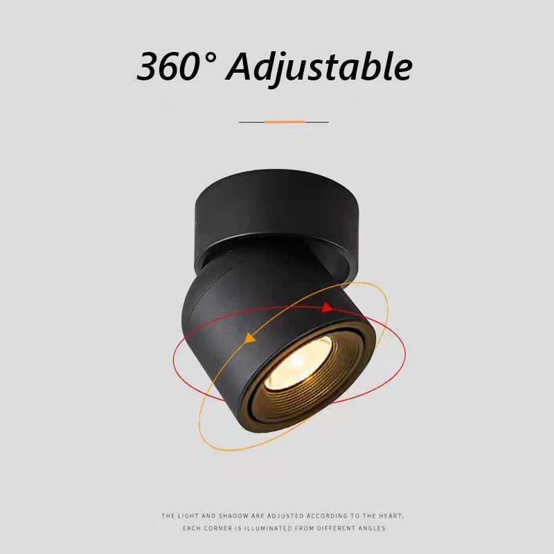 spot led brilm moderne intérieur aluminium downlight réglable 360°