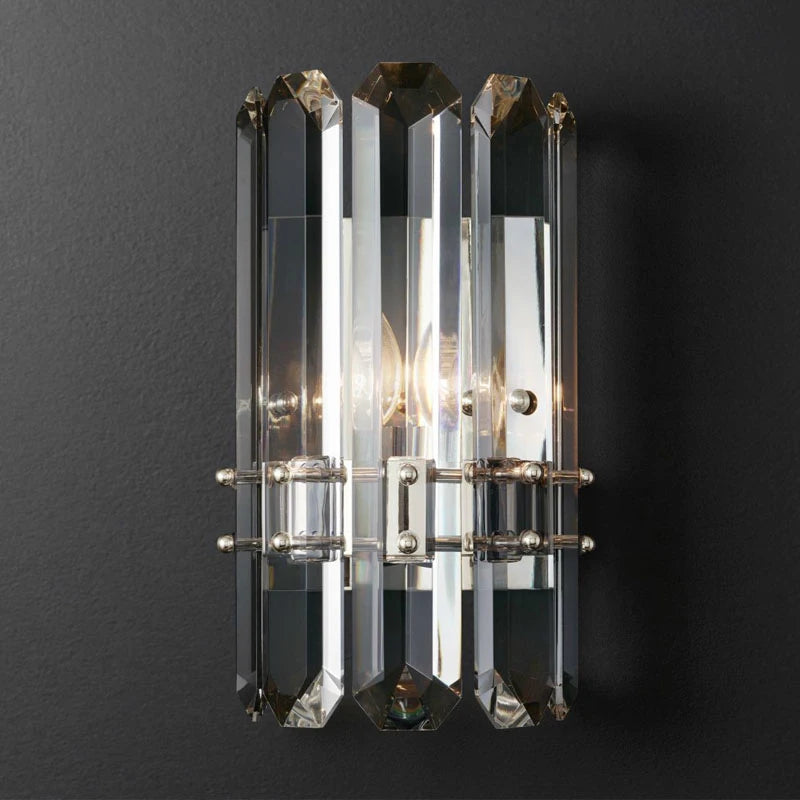 applique murale moderne mini cristal led prisme luminaire