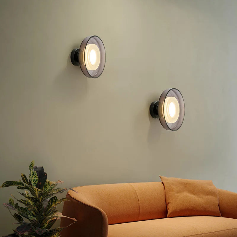 applique murale led en forme de bol pour éclairage d'hôtel