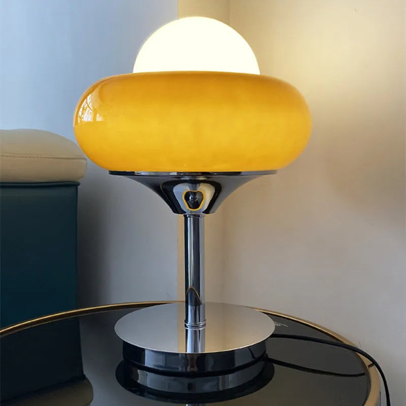 lampadaire vintage en verre pour décoration intérieure