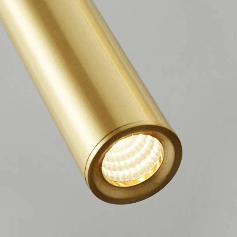 suspension minimaliste en laiton 	 pour hôtel - vue 5 sur 8