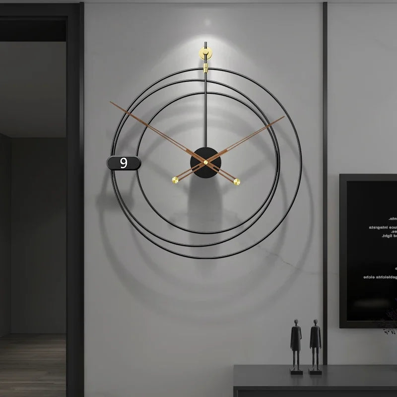 horloge murale design moderne silencieuse pour décoration intérieure - vue 5 sur 7