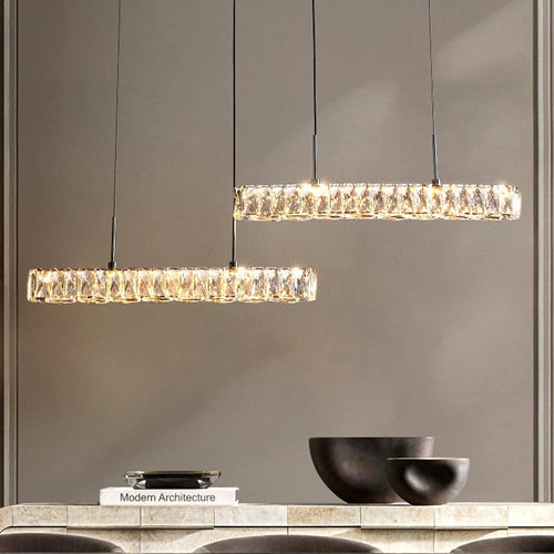 Plafonnier moderne de luxe en cristal - vue 4 sur 9
