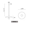 Suspension design LED avec abat-jour arrondie nordic Fuji
