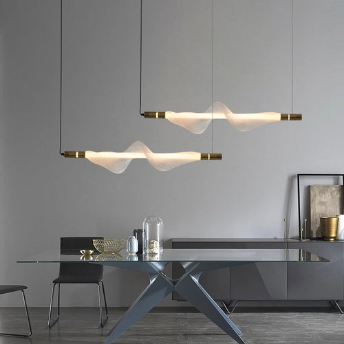 lustre design led postmoderne en acrylique tendance 2024 éclairage suspendu - vue 2 sur 18