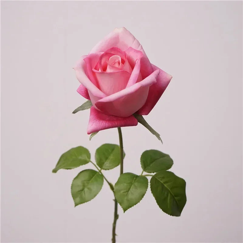 décoration de balcon fleurs artificielles roses touché réel décoratif - vue 8 sur 11