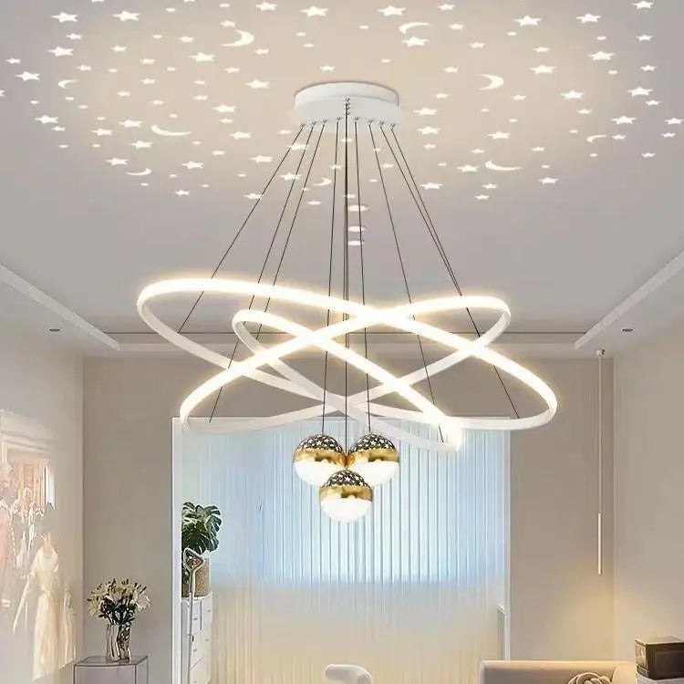 lustre moderne à led en silice pour restaurant et bureau - vue 7 sur 14