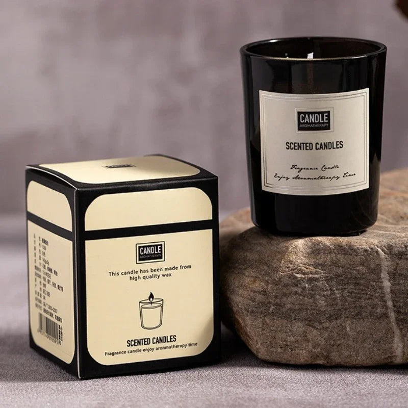 bougie aromathérapie parfumée plantes européennes pour air pur et décoratif - vue 4 sur 19