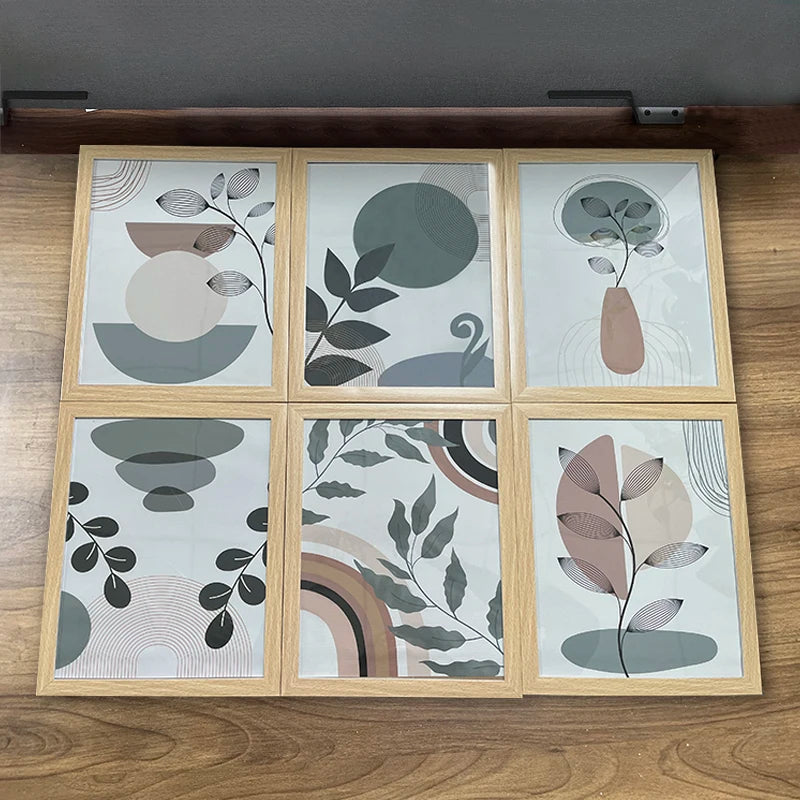 affiches boho peinture abstraite géométrique décorative pour intérieur