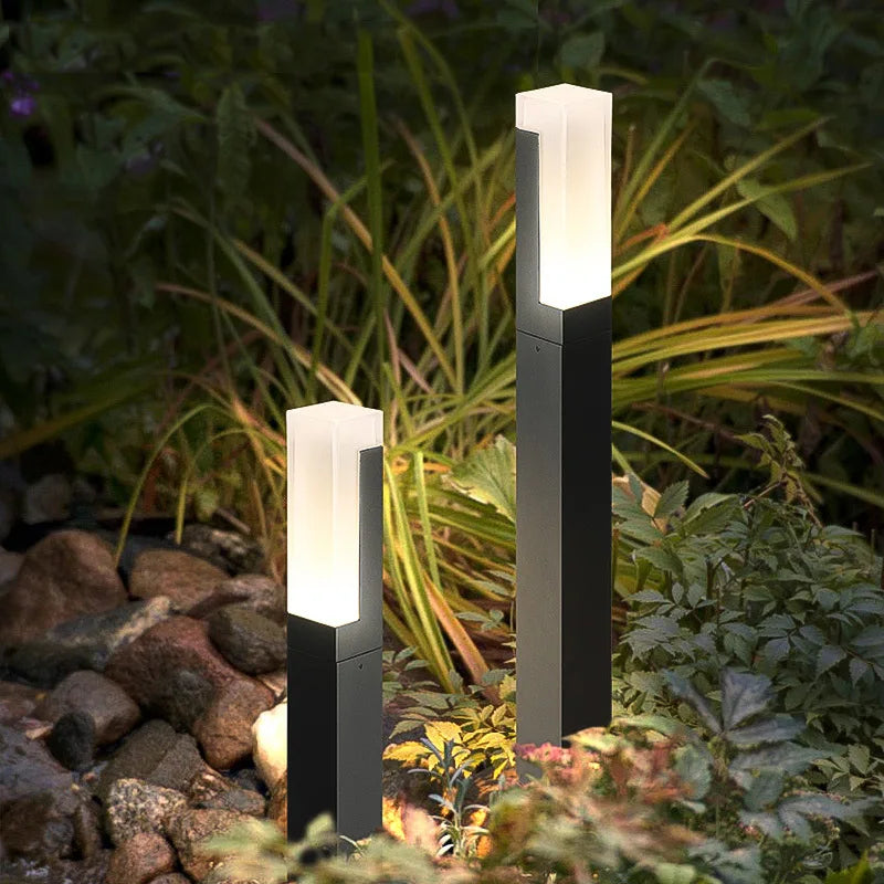lampe led extérieure étanche éclairage moderne pour jardin et allée