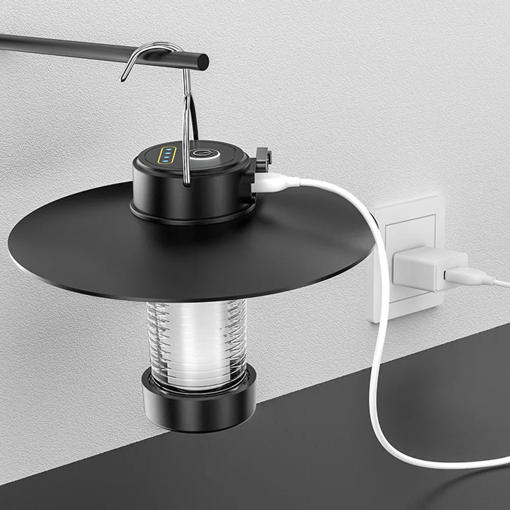 lampe de camping led magnétique lumière d'urgence portable et rechargeable - vue 3 sur 6
