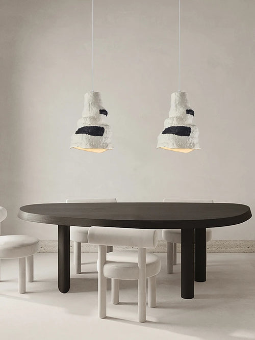 lustre nordique wabi sabi design moderne éclairage décoratif pour café - vue 2 sur 9