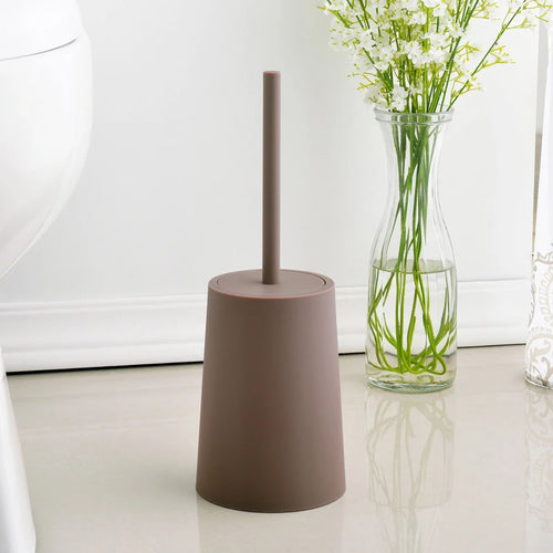 brosse de toilette moderne avec couvercle design élégant accessoires de nettoyage - vue 10 sur 9