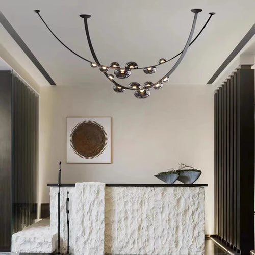 lustre décoration fantaisie éclairage intérieur lampes suspendues - vue 7 sur 8