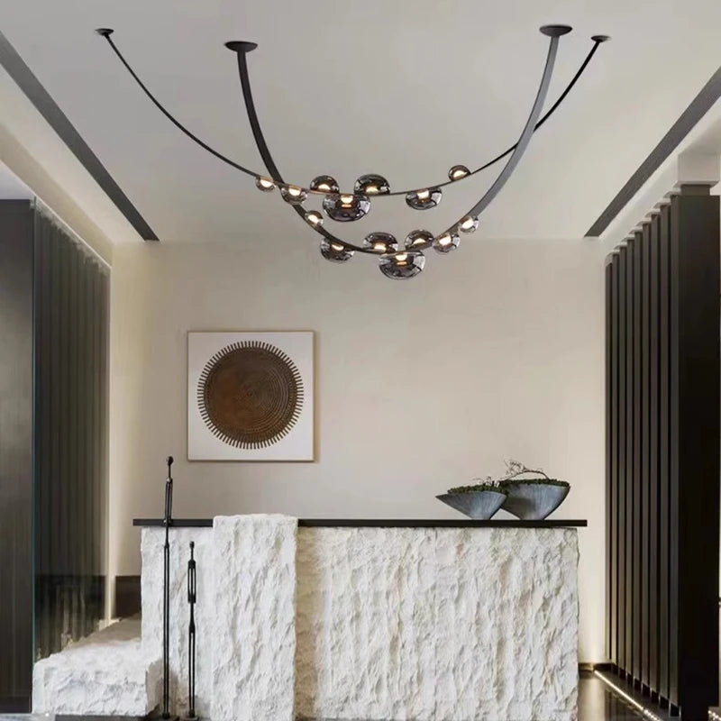 lustre décoration fantaisie éclairage intérieur lampes suspendues - vue 6 sur 8