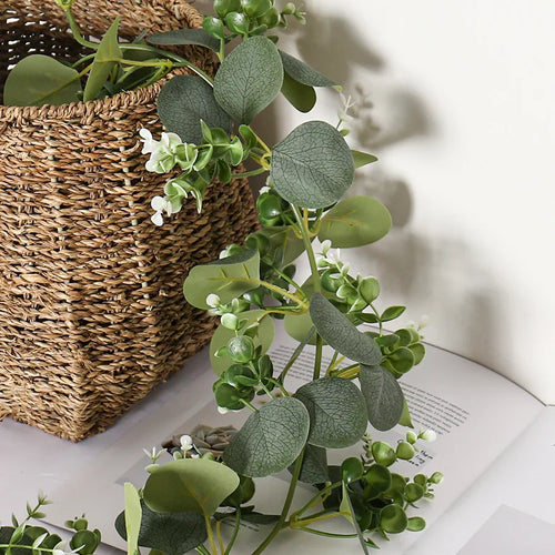 guirlande eucalyptus artificielle pour décoration de mariage et jardin - vue 4 sur 14