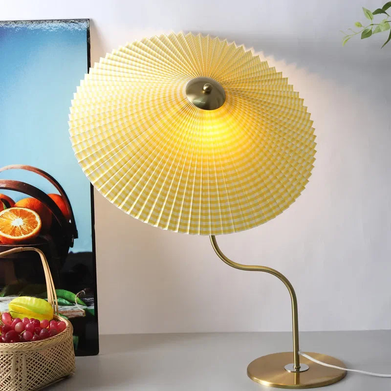 lampe à poser rétro en forme de parapluie décoratif pivotant - vue 4 sur 12